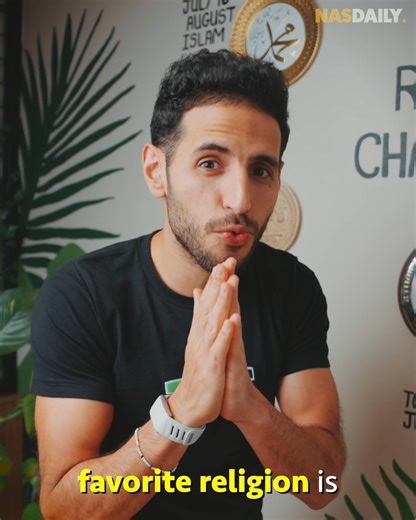 3.1M views · 94K reactions | I studied 6 religions, and my favorite religion is... Here is my biggest lesson. Tell me what you think. | Nas Daily | Facebook