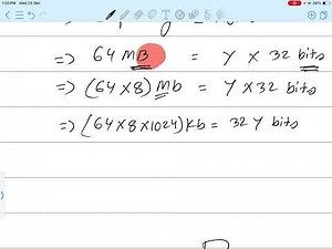 Memory Capacity Calculation Example