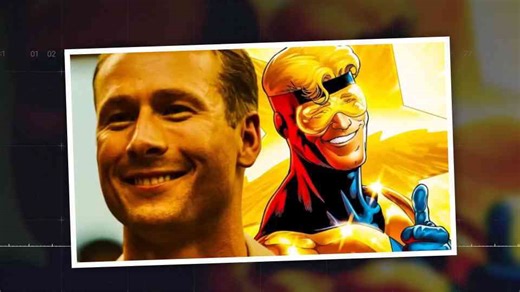 Booster Gold 2026 with Glen Powell and Grace Caroline Currey