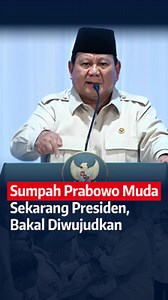 Prabowo Muda pernah bersumpah. Hidupnya hanya untuk Republik ini. Kini, Prabowo Subianto telah jadi Presiden. Semua mimpi, sumpah, dan harapannya untuk Republik Indonesia akan dia wujudkan. Sebuah pondasi untuk masa depan Indonesia. Simak pengakuan Presiden Prabowo yang penuh makna! #GenerasiEmas #PendidikanIndonesia #AnakSiswa #SiswaTerpelajar #AnakDidikBahagia #TidakLapar #PendidikanIndonesiaMaju #PresidenPrabowoPeduliPendidikan #IndonesiaEmas2045 | Penjaga Harapan