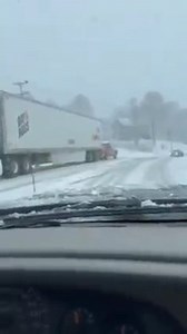 MACHIAS: Check out this video of truck pushing a tractor trailer up College Hill. 📸: Matthew Wentworth | WABI TV5