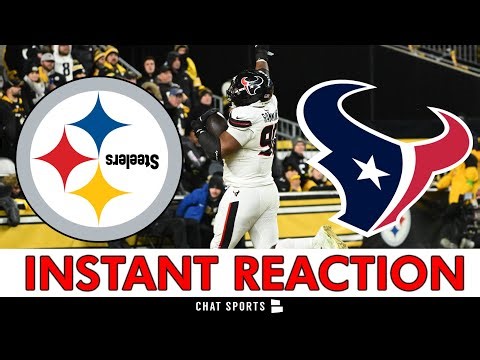 Texans vs. Steelers INSTANT REACTION + Stats, Box Score & Highlights | Texans Defense DOMINATES