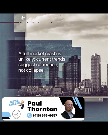 Toronto Housing 2025: Crash or Comeback? #TorontoRealEstateFinancing #TorontoHomeLoans #MortgageAdvice #RefinanceToronto #GTA #FirstTimeHomeBuyerToronto #MortgageRatesToronto #TorontoMortgageBroker #MortgageToronto #TorontoMortgages | Paul Thornton Your Mortgage Agent | Facebook
