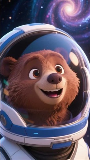 🐻✨ Terry the bear embarks on a thrilling space adventure! 🚀🌙