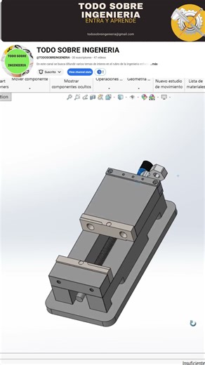 Diseño de Prensa en Solidworks Paso a Paso #ingenieria #solidworks #tutorial