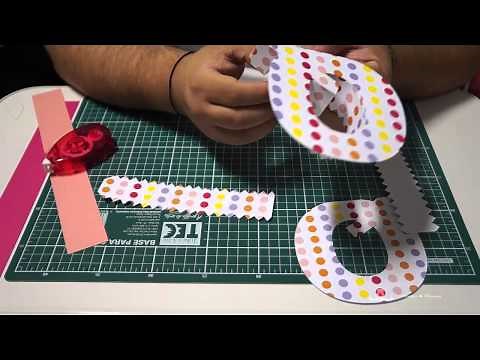Tutorial Silhouette - Montando Letras 3D - Letra Q