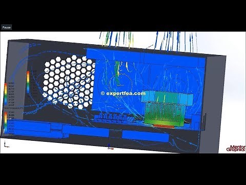FloTHERM XT THERMAL FINITE ELEMENT ANALYSIS - Air flow inside a computer case