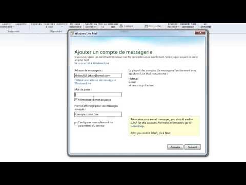Comment configurer Windows Live Mail