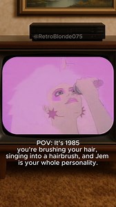 1.1M views · 26K reactions | In 1985, a cartoon gave us glam rock, glitter earrings, secret identities, and a theme song that somehow went way too hard. Jem and the Holograms wasn’t just a show—it was a full-blown personality. If you ever screamed “Showtime, Synergy!” in your bedroom with a hairbrush mic… yeah, same. #JemAndTheHolograms #80sCartoons | RetroBlonde075 | Facebook