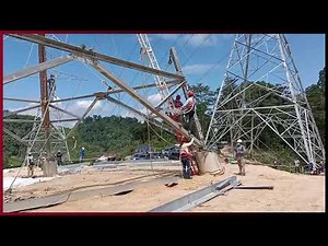 Tower Erection (Derrick Method)