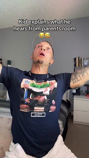 Kid Explains Sounds from Parents' Room