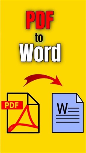 Convert PDF to Word in 5 Seconds | How to PDF to Word #shorts