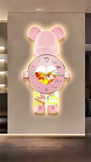 Cute Bear Wall Clock 🐻 | Adorable Home Decoration Idea #Shorts