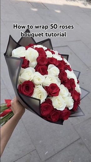 How to wrap flower bouquet tutorial 💐#roses #diy #tutorial #wrapping #shorts #fypyoutube #bouquet