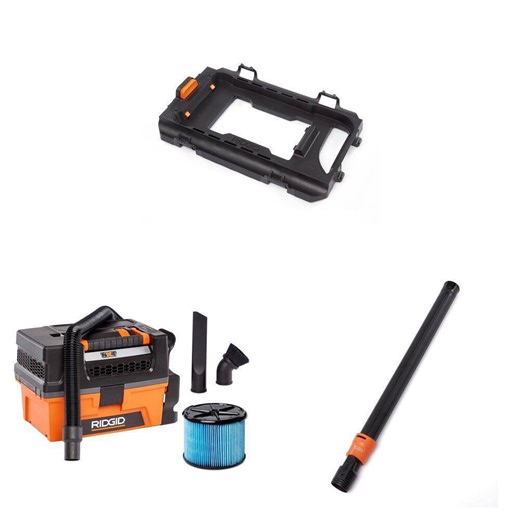 RIDGID 3 Gal. 5.0 Peak HP NXT Shop Vacuum with Filter, Hose & Vac-Mount Attachment and 1-7/8 in. Extension Wand - The Home Depot