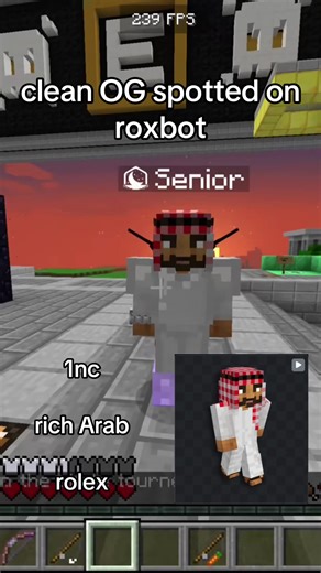 rich boss spotted on roxbot #minecraft #oguser #fyp | minecraft