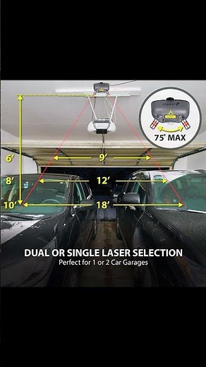 Park Perfect Every Time! 🚗 Fosmon Dual Laser Garage Guide
