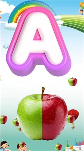 A for Apple 🍏 🍎| Kids Alphabet Learning Video | ABCD for Toddlers #abcd #kids