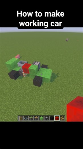 How to make working car #minecraft #minecraftshorts