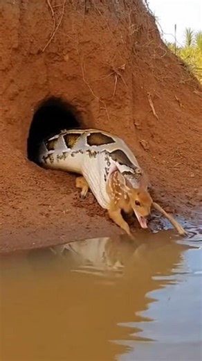 Python ate Rabbit 🐇 🤯 Part 14 #python #burmesepython #rabbit #snakeattack