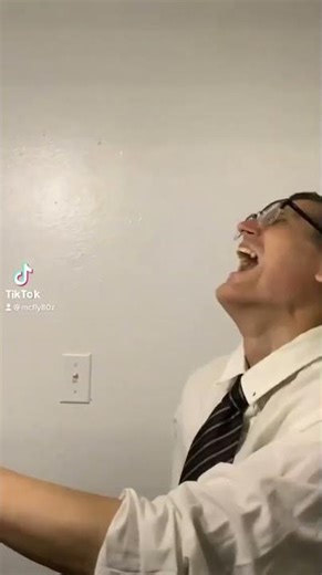 Old 80s George McFly BTTF Lip Dub Laughing at the TV