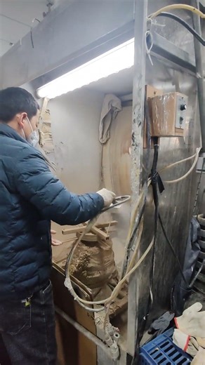 Paint Drying Equipment for Wall Clock Manufacturing #wallclockmanufacturer