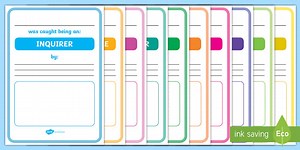 PYP Learner Profile Reward Display Posters