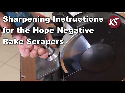 Instruction Video: How to get the negative rake scrapers from Simon Hope razor sharp