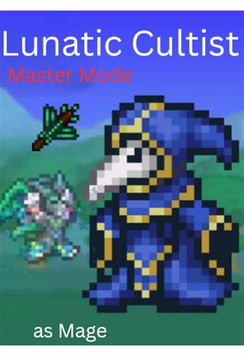 lunatic cultist in master mode as mage. #terraria #fyp #viral #Gaming #pcgaming