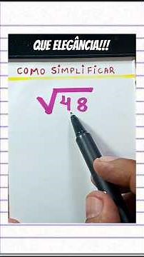 How to simplify √48 | How to simplify the square root of 48 - QUICK AND EASY