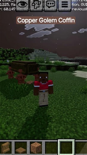 how to build coffin ⚰️#minecraft #minecraftbuilding