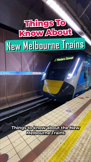 The new Melbourne trains look super cool! 🚅 What do you think? . #melbourne #melbournetrain #melbournetrains #trains #melbournetravel #melbournetravelblogger #melbournecity