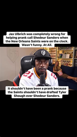 Jax Ulbrich was completely wrong for helping prank call Shedeur Sanders when the New Orleans Saints were on the clock. Wasn’t funny. At All. It shouldn’t have been a prank because the Saints shouldn’t have drafted Tyler Shough over Shedeur Sanders. Full Conversation ⬇️⬇️⬇️ youtu.be/adn1BS7kwpg?si… #NFLDraft #NFL #ShedeurSanders #GG3 #RG3 #outtapocket #football | Robert Griffin III