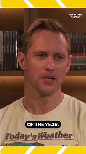 Alexander Skarsgård's impression of his dad is incredible #Pillion