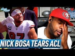 49ers' Nick Bosa’s DEVASTATING season-ending ACL tear | Richard Sherman Reacts