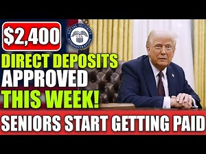 BREAKING NOW: $2,400 Direct Deposits Approved — Seniors Start Getting Paid This Week!