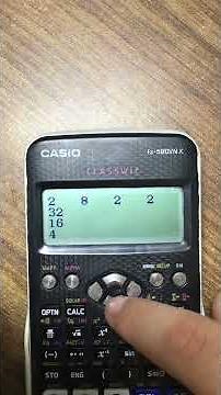 Chơi 2048 trên Casio 580. Creater: XgoodollsX (fx-es[ms]) #casio #gameplay