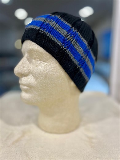 Handmade Men's Knitted Winter Hat, Warm Toque - Etsy