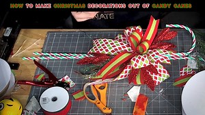 These candy canes that we decorated from Walmart were always some of our best selling items at craft shows! | DecoExchange