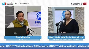 Diagnóstico y Tratamientos en CODET Visión Institute. La Dra. Gabriela Ávila Mendoza, destacada oftalmóloga especializada en cirugía de glaucoma, cataratas y refractiva, detalla las principales enfermedades oculares que afectan a los adultos mayores. | Uniradio Informa Baja California