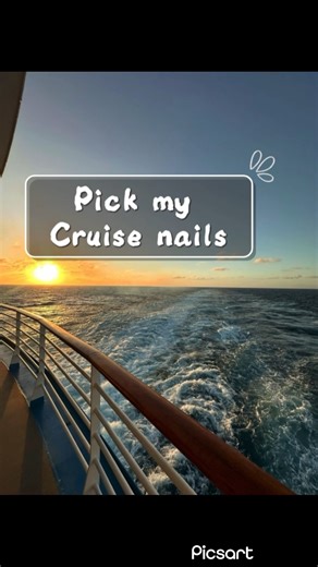 Pick my cruise nails! ᥫ᭡ Have you ever been on a cruise? 🌊 #cruiseship #fypシ #nails #funny #viral