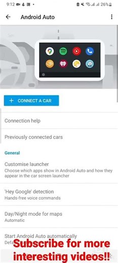 How to connect Android car in car #androidauto #androidautowireless #wirelessconnectivity