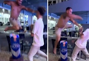 Fail: Dude Went For His Ultimate Finishing Move And Missed!