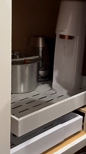 2.9K views · 26 reactions | Peel and stick cabinet drawers and a small custom shelf have made this weird cabinet a lot easier to access and a better use of space  I’ve linked the drawers on my Amazon Storefront #diy #kitchen #cornercabinet #diysolutions | Breezing Through | Facebook