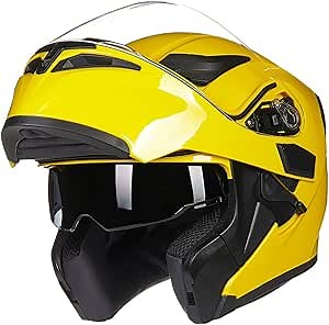 ILM Motorcycle Dual Visor Flip up Modular Full Face Helmet DOT 6 Colors Model 902