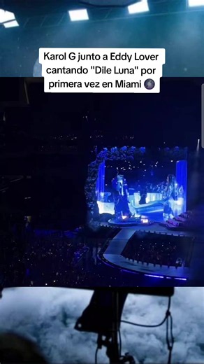 Karol G junto a Eddy Lover cantando