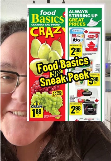 #greenscreensticker Sneak peek at the Food Basics flyer! #jennifersfrugal #frugalmom #foodbasics #weeklydeals
