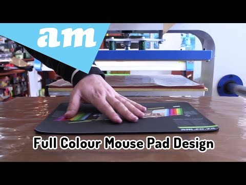 Desk Mat and Mouse Pad Design, Print, Cut to Shape and Lock the Edge, Step by Step Design Guide