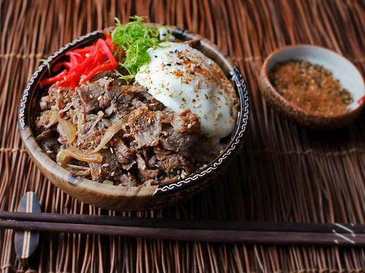 Gyudon (Japanese Simmered Beef and Rice Bowls) Recipe