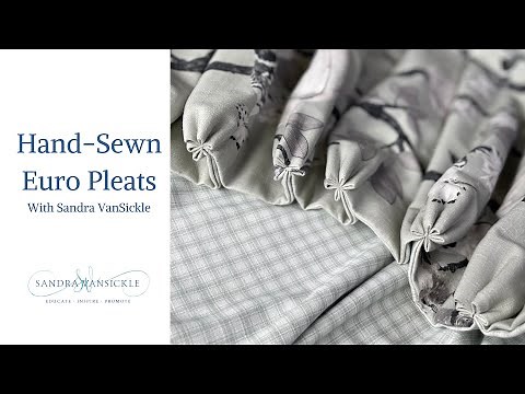 How To Sew Euro Pleats: Drapery Tutorial
